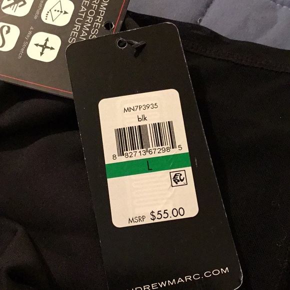 NWT Andrew Marc New York Performance Compression Performance Black Leggings - Picture 13 of 15